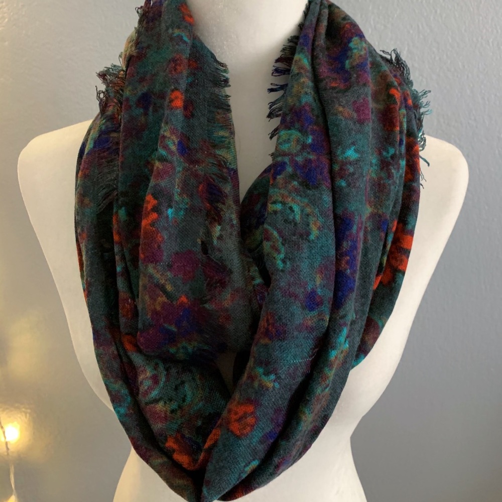 Floral infinity scarf